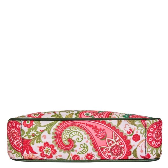 Paisley Print Fabric East/West Hobo Crossbody Sling Bag Over the Shoulder Purse - Picture 7 of 8